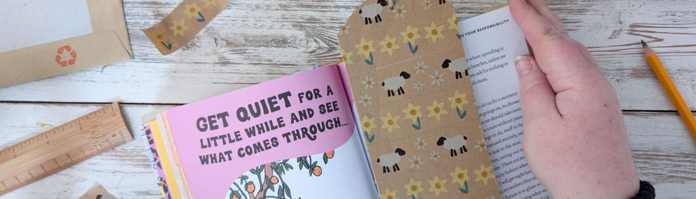 Make your own bookmark craft idea using Babipur paper tapes